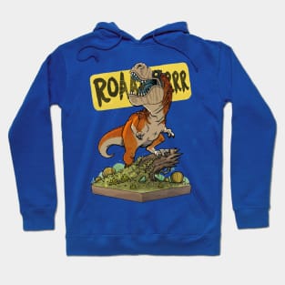 Roaring Power: Dinosaur Roar Design Hoodie